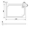 Obdélníková sprchová vanička z litého mramoru 110×90 cm – Gelco Sara HS11090