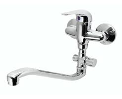 AQUALINE 35 nástěnná umyvadlová/vanová baterie, rozteč 100mm, chrom | Více -