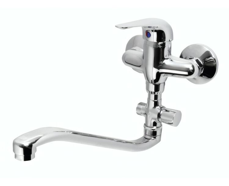 AQUALINE 35 nástěnná umyvadlová/vanová baterie, rozteč 100mm, chrom
