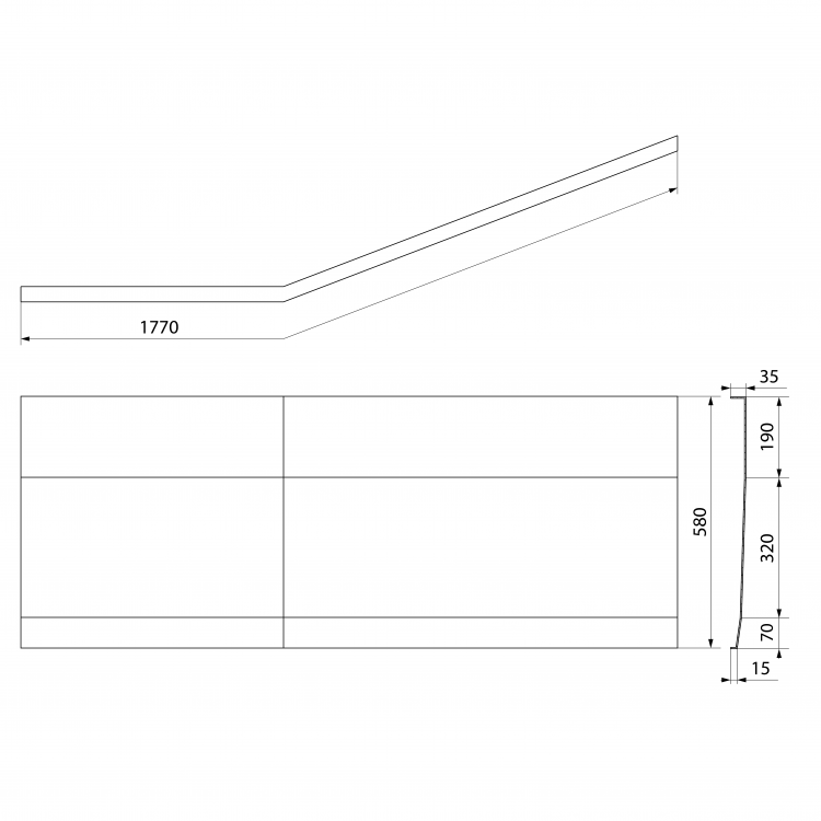 TIGRA L 170 panel čelní