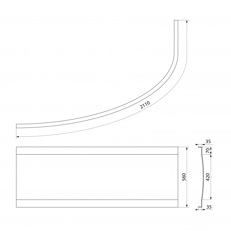 NAOS L, R 150 panel čelní