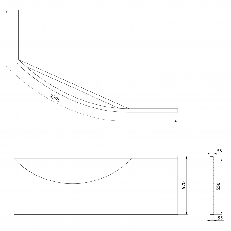 MAMBA R 160 panel rohový