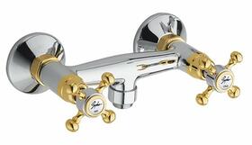 Nástěnná sprchová baterie chrom/zlato – Sapho Antea 3862 | Více - 
