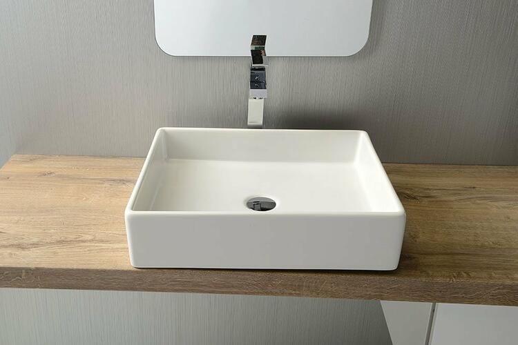 Umyvadlo na desku 50 cm bílé – Isvea Purity 10PL66050