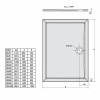 Obdélníková sprchová vanička z litého mramoru 90×70 cm – Polysan Karia 44511