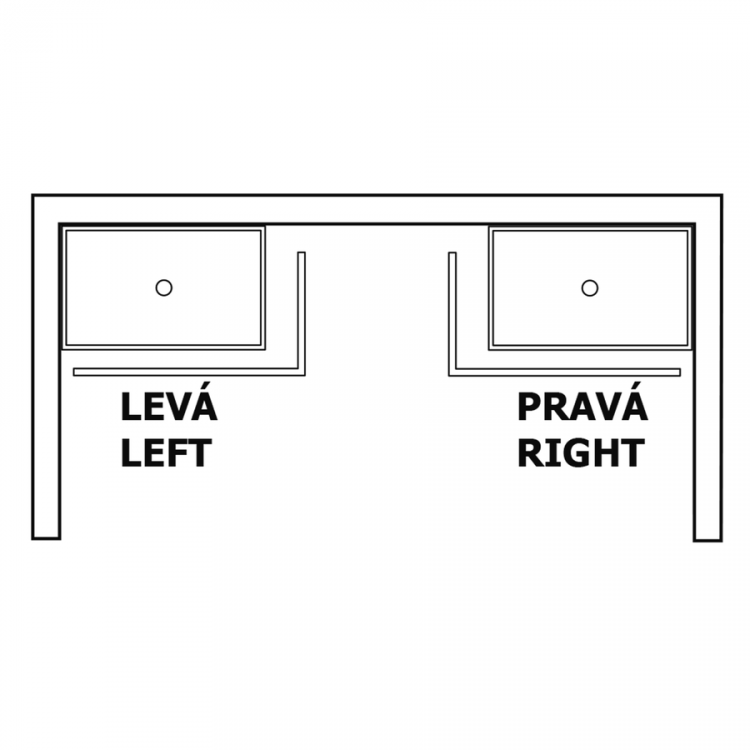 KARIA 120x90 rohový panel, výška 11cm, levý