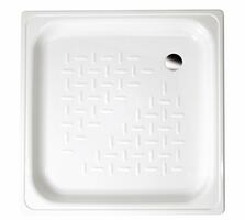 Smaltovaná sprchová vanička, čtverec 70x70x12cm, bílá | Více - 