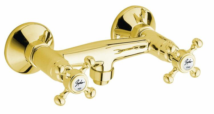 Sprchová nástěnná kohoutková baterie zlato – Spaho ANTEA 3865