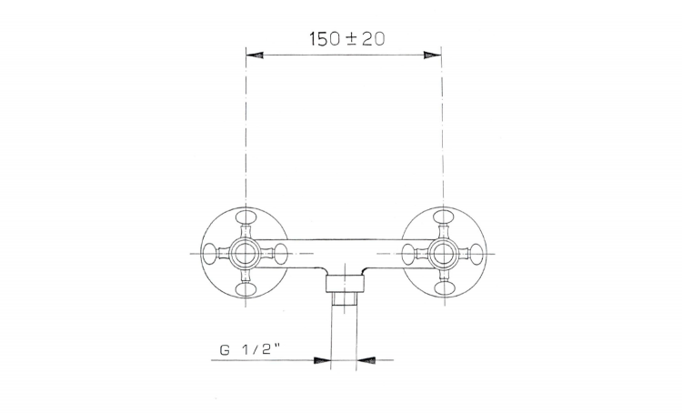 Sprchová nástěnná kohoutková baterie zlato – Spaho ANTEA 3865