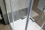 AGGA čtvercová sprchová zástěna 800x800mm, čiré sklo