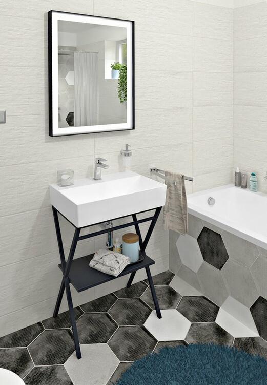 Umyvadlo 60 cm bílé – Isvea Sistema 10SF50060