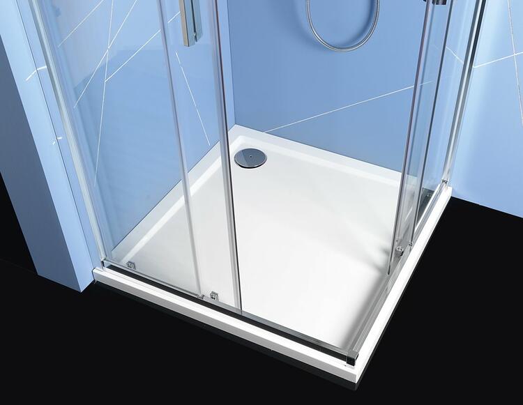 EASY čtvercová sprchová zástěna 800x800mm, čiré sklo