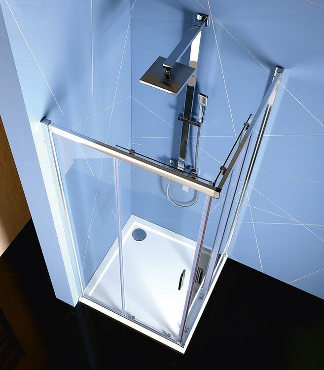 EASY čtvercová sprchová zástěna 800x800mm, čiré sklo