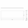 PLAIN NIKA panel 160x59cm