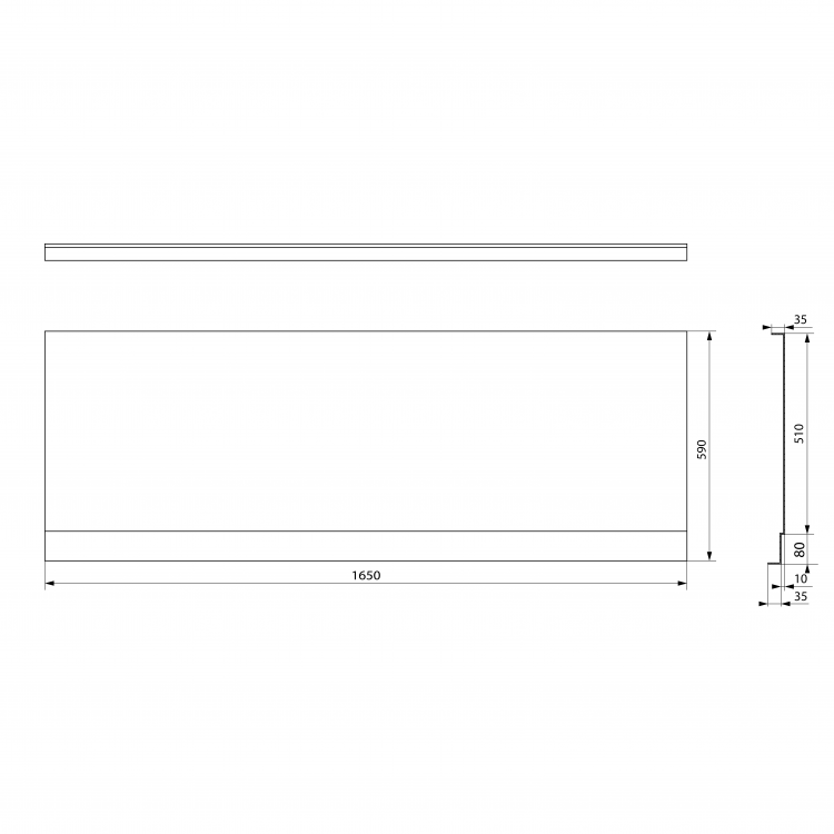 PLAIN NIKA panel 165x59cm
