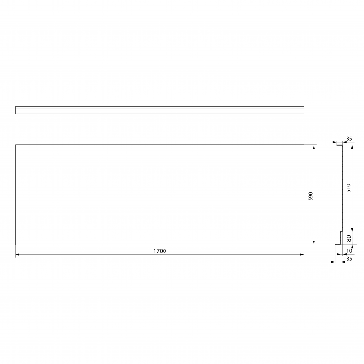 PLAIN NIKA panel 170x59cm