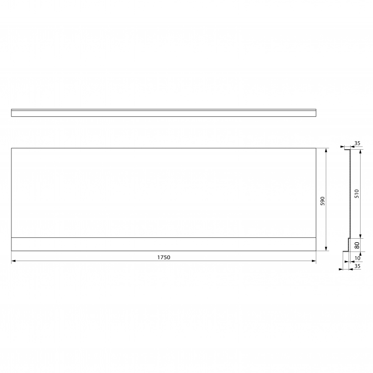 PLAIN NIKA panel 175x59cm