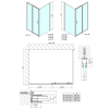 EASY obdélníkový sprchový kout 1200x800mm, čiré sklo L/P varianta