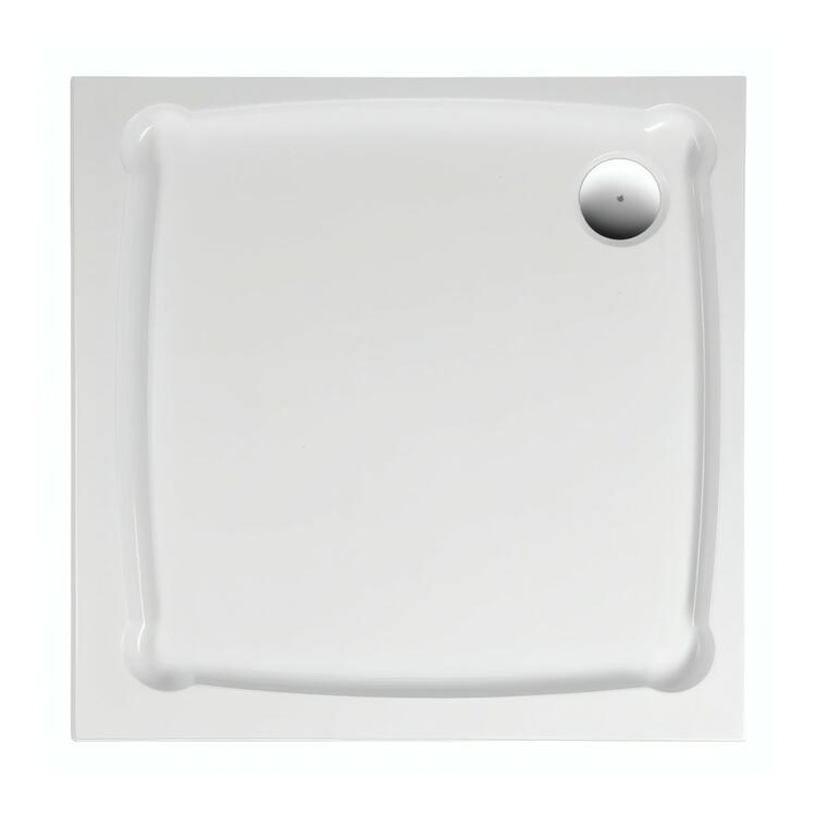 Čtvercová sprchová vanička z litého mramoru 90 cm – Gelco Diona GD009