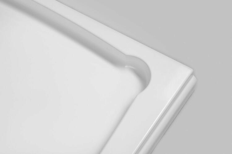 Čtvercová sprchová vanička z litého mramoru 90 cm – Gelco Diona GD009