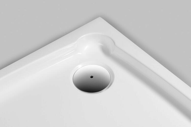 Čtvercová sprchová vanička z litého mramoru 90 cm – Gelco Diona GD009