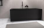 PLAIN panel čelní 160x59cm, černá mat, pravý