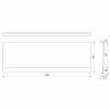 Čelní panel k vaně 150 cm bílá – Polysan Couvert Nika 72850
