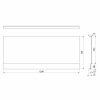 Čelní panel k vaně 120 cm bílá – Polysan Couvert Nika 72853