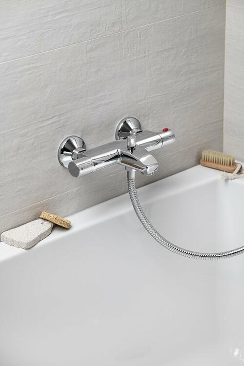 Vanová baterie nástěnná chrom – Aqualine Action MB106