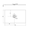 Obdélníková sprchová vanička z litého mramoru 130×80 cm bílá – Polysan Flexia 72899