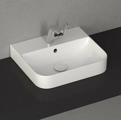 Umyvadlo 48 cm bílé – Isvea Sott Aqua 10SQ50048