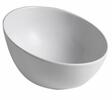 DOME OBLIQUO keramické umyvadlo na desku vysoké, Ø 44,5cm, bílá