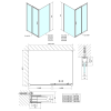EASY obdélníkový sprchový kout 1400x900mm, čiré sklo L/P varianta