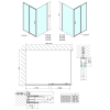 EASY obdélníkový sprchový kout 1600x700mm, čiré sklo L/P varianta