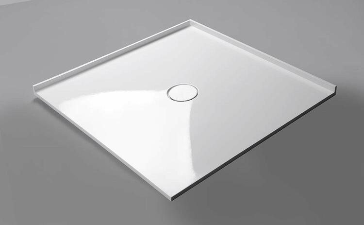 Čtvercová sprchová vanička z litého mramoru 90 cm – Polysan Mirai  73165
