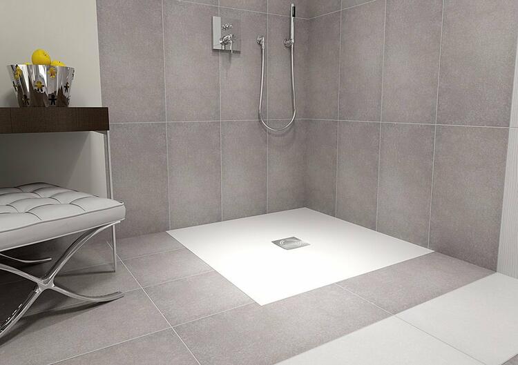 Obdélníková sprchová vanička z litého mramoru 90×80 cm bílá – Polysan Flexia 72927