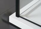 ZOOM BLACK čtvercová sprchová zástěna 900x900mm, čiré sklo