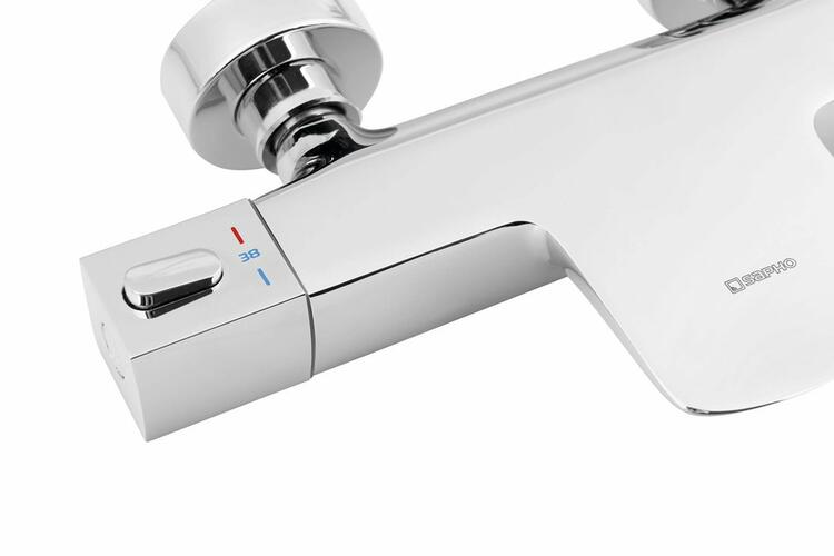 MIXONA nástěnná vanová termostatická baterie, chrom