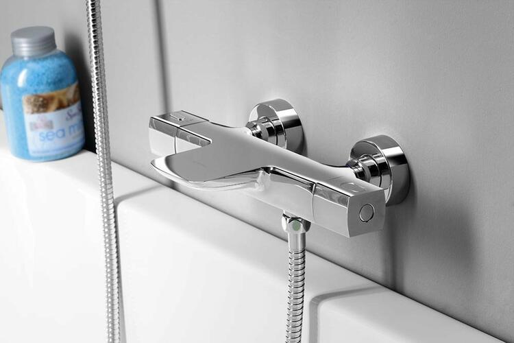 MIXONA nástěnná vanová termostatická baterie, chrom