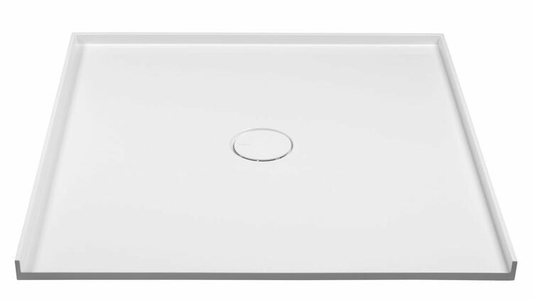 Čtvercová sprchová vanička z litého mramoru do niky 90 cm – Polysan Mirai 73185