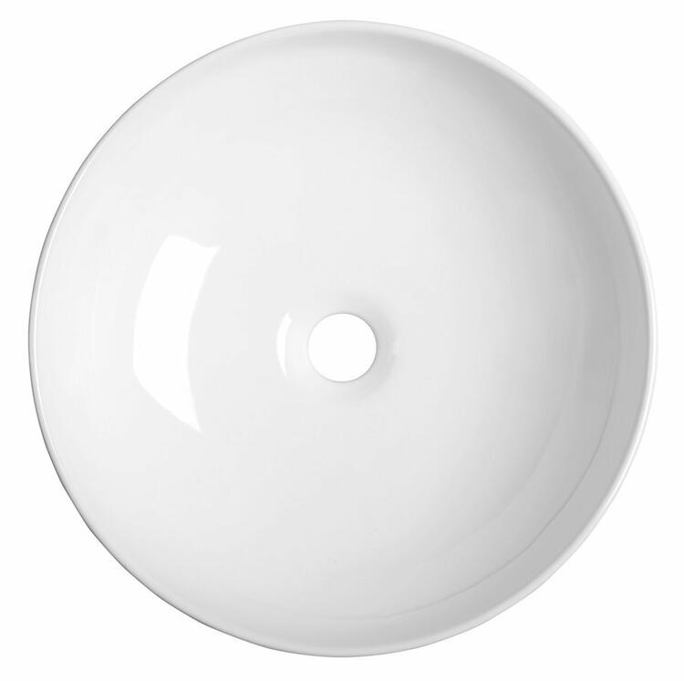 RONDANE keramické umyvadlo na desku Ø 41 cm, bílá