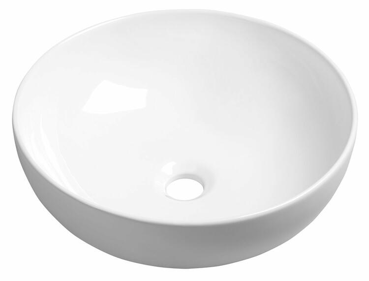 RONDANE keramické umyvadlo na desku Ø 41cm, bílá