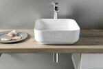 PRATA keramické umyvadlo na desku, 39,5x39,5cm, bílá