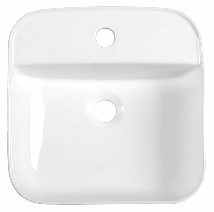 MOLVENO keramické umyvadlo na desku, 39,5x39,5cm, bílá