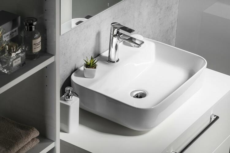 GARDA keramické umyvadlo na desku, 50x40cm, bílá