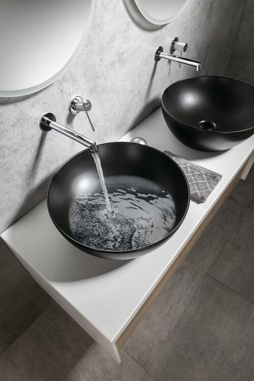 Keramické umyvadlo 42 cm černá mat – GSI Pura 885126