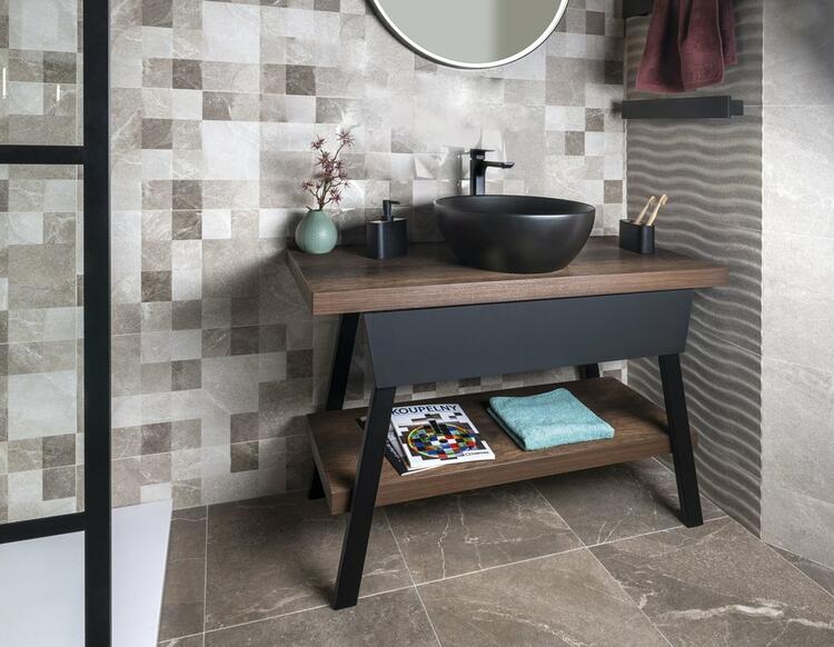 Keramické umyvadlo 42 cm černá mat – GSI Pura 885126