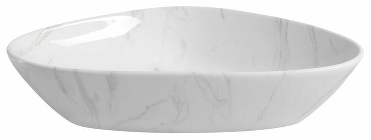 DALMA keramické umyvadlo na desku, 58,5x39cm, carrara