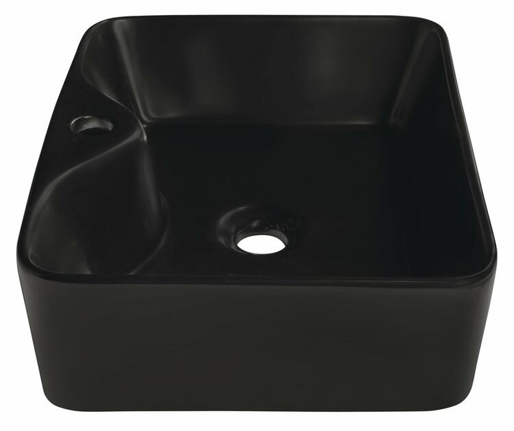 BALENA keramické umyvadlo na desku, 48x37cm, černá mat
