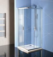 EASY LINE čtvercová sprchová zástěna 900x900mm, sklo BRICK | Více - 